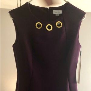 Plum Calvin Klein dress